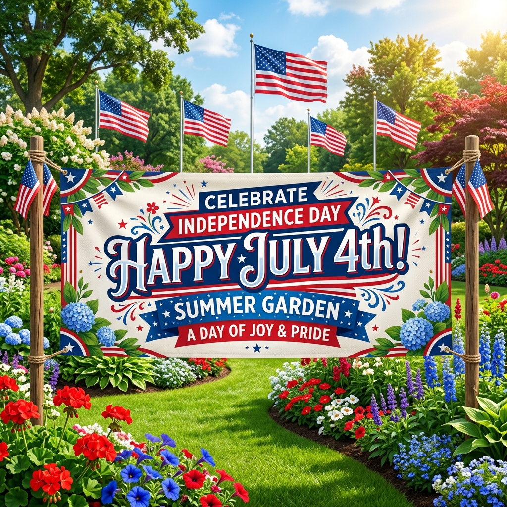 Summer garden products and mulch